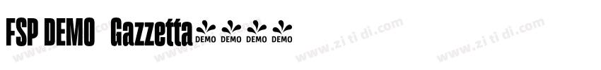 FSP DEMO   Gazzetta字体转换